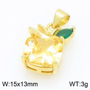 Copper diamond inlaid apple accessories - KLJ9355-ZLJ