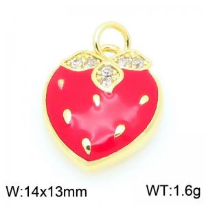Copper strawberry accessories - KLJ9356-ZLJ
