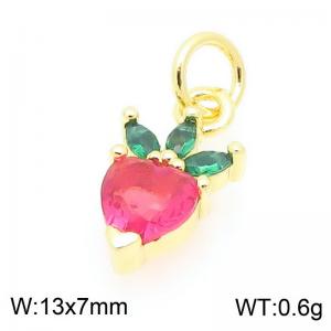 Copper diamond encrusted fruit accessories - KLJ9360-ZLJ