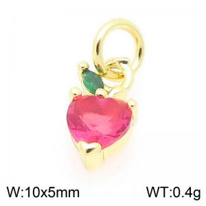 Copper diamond encrusted fruit accessories - KLJ9361-ZLJ