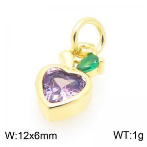 Copper diamond encrusted fruit accessories - KLJ9362-ZLJ