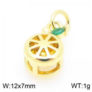 Copper diamond encrusted fruit accessories - KLJ9363-ZLJ