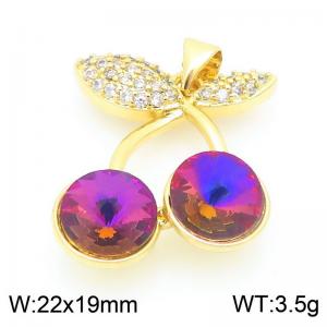 Copper diamond inlaid cherry accessories - KLJ9369-ZLJ