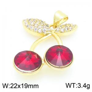 Copper diamond inlaid cherry accessories - KLJ9370-ZLJ