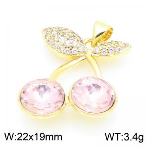 Copper diamond inlaid cherry accessories - KLJ9371-ZLJ