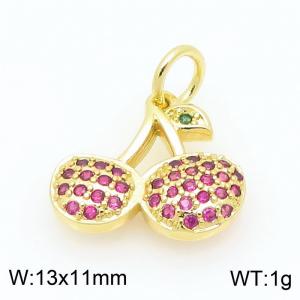 Copper diamond inlaid cherry accessories - KLJ9374-ZLJ