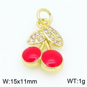 Copper diamond inlaid cherry accessories - KLJ9375-ZLJ