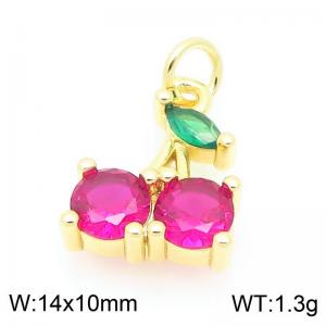 Copper diamond inlaid cherry accessories - KLJ9376-ZLJ