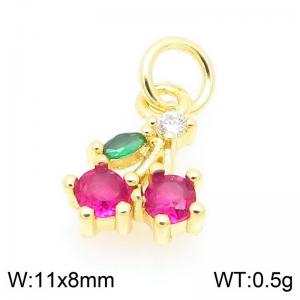 Copper diamond inlaid cherry accessories - KLJ9377-ZLJ