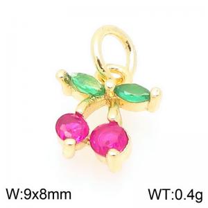 Copper diamond inlaid cherry accessories - KLJ9378-ZLJ