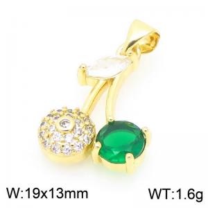 Copper diamond inlaid cherry accessories - KLJ9379-ZLJ