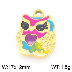 Stainless steel colored parrot gold plated accessories - KLJ9492-ZLA