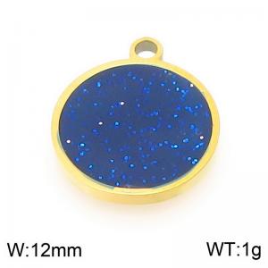 Stainless steel circular starry sky gold-plated accessories - KLJ9497-ZLA