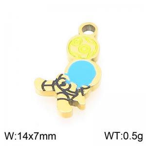 Stainless Steel Color Slam Dunk Expert Gold Plated Accessories - KLJ9502-ZLA