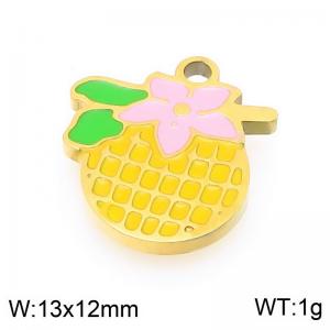 Stainless steel colored fruit gold-plated accessories - KLJ9503-ZLA