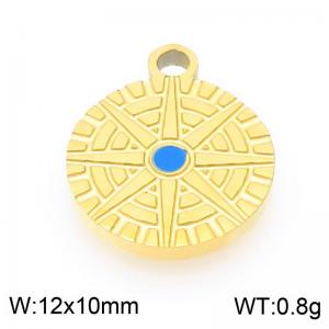 Stainless steel hexagram compass gold-plated accessories - KLJ9521-ZLA