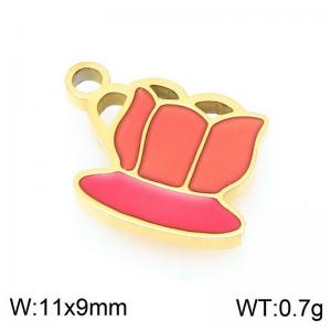 Stainless steel colored tea cup gold-plated accessories - KLJ9523-ZLA