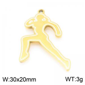 Stainless steel sports girl gold-plated accessories - KLJ9535-ZLA