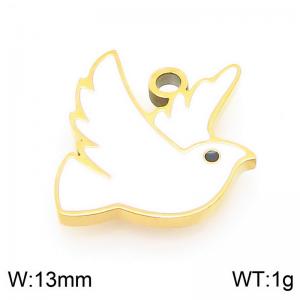 Stainless steel peace dove gold-plated accessories - KLJ9555-ZLA