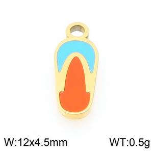 Stainless steel colored patterned geometric gold-plated accessories - KLJ9598-ZLA