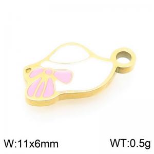 Stainless steel colored teapot gold-plated accessories - KLJ9601-ZLA