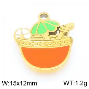 Stainless steel beach cold drink gold-plated accessories - KLJ9604-ZLA