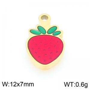 Stainless steel strawberry gold-plated accessories - KLJ9615-ZLA