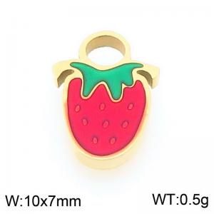 Stainless steel strawberry gold-plated accessories - KLJ9617-ZLA