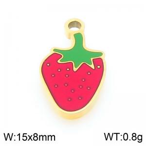 Stainless steel strawberry gold-plated accessories - KLJ9619-ZLA