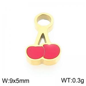 Stainless steel cherry gold-plated accessories - KLJ9624-ZLA