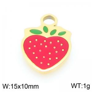 Stainless steel strawberry gold-plated accessories - KLJ9625-ZLA