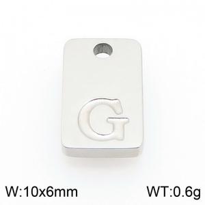 Stainless Steel Accessories Silver Color Letter G - KLJ9787-Z