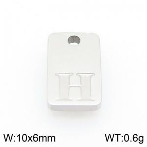 Stainless Steel Accessories Silver Color Letter H - KLJ9788-Z