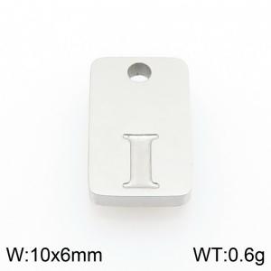 Stainless Steel Accessories Silver Color Letter I - KLJ9789-Z