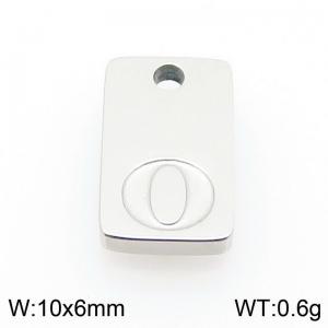 Stainless Steel Accessories Silver Color Letter O - KLJ9795-Z
