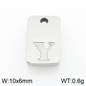 Stainless Steel Accessories Silver Color Letter Y - KLJ9805-Z