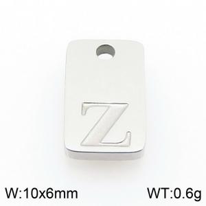 Stainless Steel Accessories Silver Color Letter Z - KLJ9806-Z