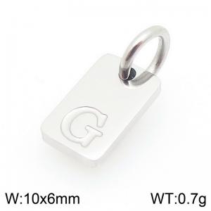 Stainless Steel Accessories Charms Silver Color Letter G - KLJ9839-Z