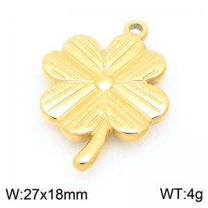 27X18mm Gold-Plated Stainless Steel Clove Charm - KLJ9969-Z