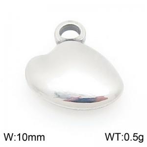 Stainless Steel Love Heart Charm - KLJ9982-Z