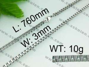 Stainless Steel Necklace - KN10281-Z