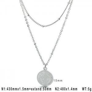 Stainless Steel Necklace - KN106860-Z