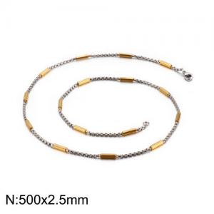 Staineless Steel Small Gold-plating Chain - KN107409-Z