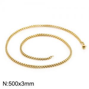 Staineless Steel Small Gold-plating Chain - KN107439-Z