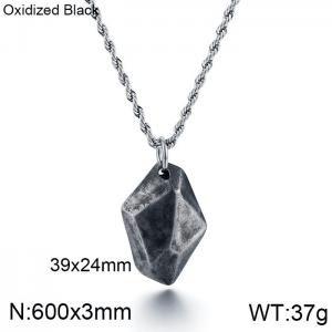 Stainless Steel Necklace - KN107589-K