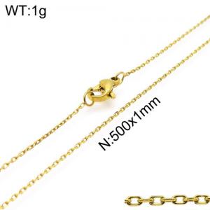 Staineless Steel Small Gold-plating Chain - KN107959-Z