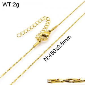 Staineless Steel Small Gold-plating Chain - KN107961-Z