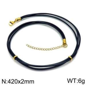 SS Gold-Plating Necklace - KN108141-Z