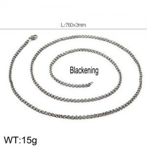 Stainless Steel Necklace - KN108387-K