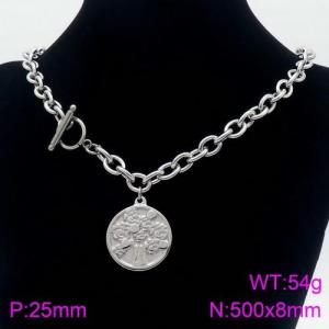 Stainless Steel Necklace - KN109217-Z